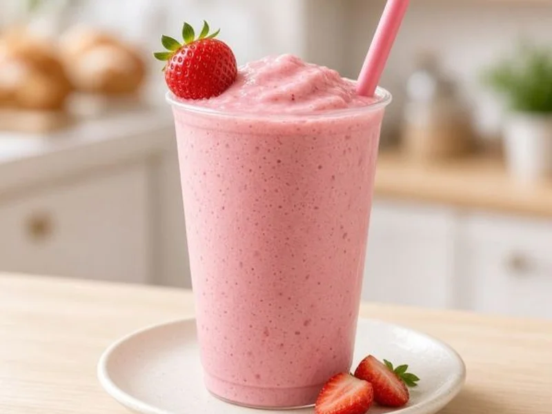 Strawberry Smoothie with Greek Yogurt - Panera Bread