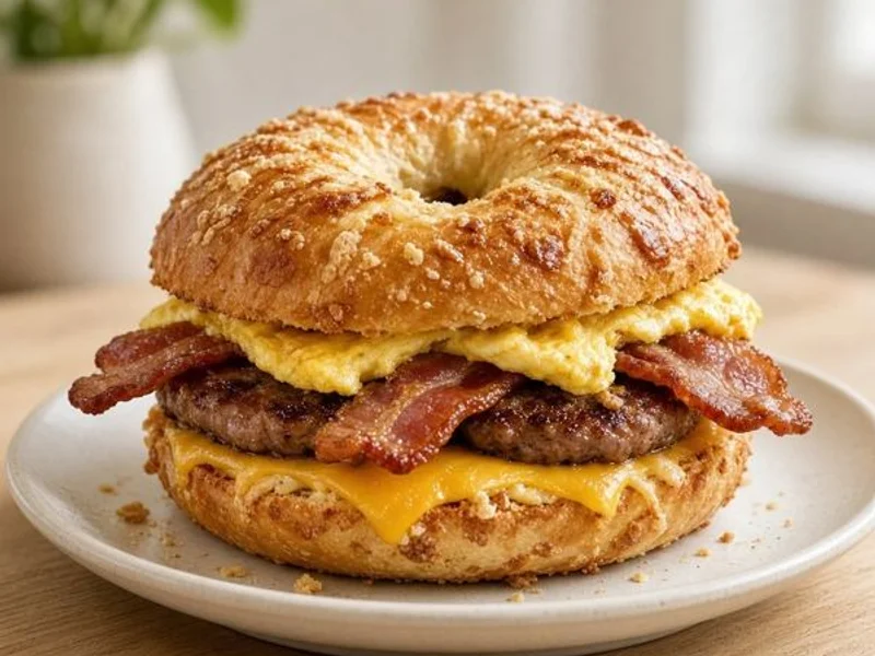 Asiago Everything Bagel Stack Sandwich - Wake-Up BLT - Panera Bread