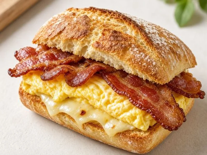 Bacon, Egg & Cheese on Ciabatta - Panera Bread