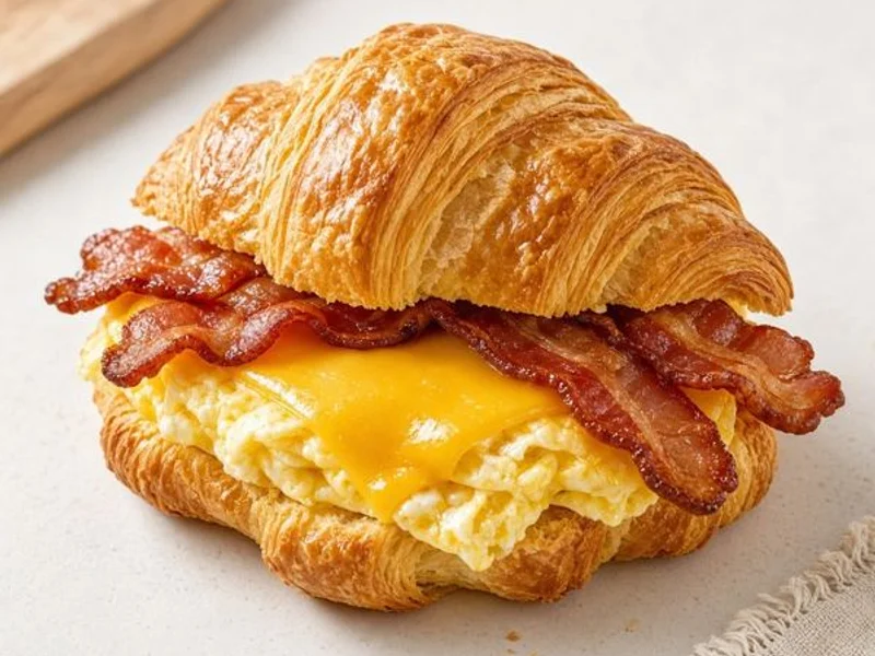 Bacon, Egg & Cheese on Croissant - Panera Bread