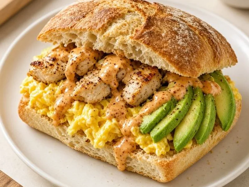 Chipotle Chicken, Egg & Avo on Ciabatta - Panera Bread