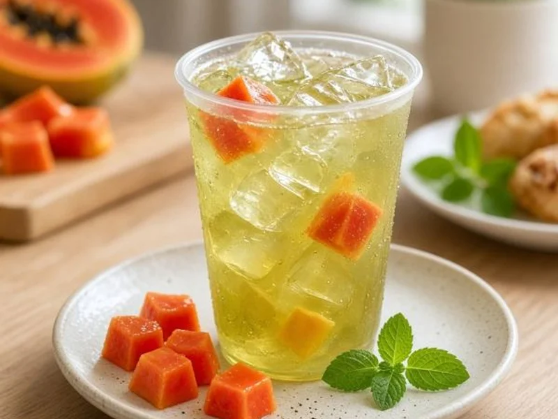 Passionfruit Papaya Naturally Flavored Iced Green Tea - Panera Bread