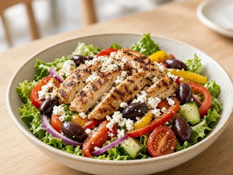 Greek Salad with Chicken