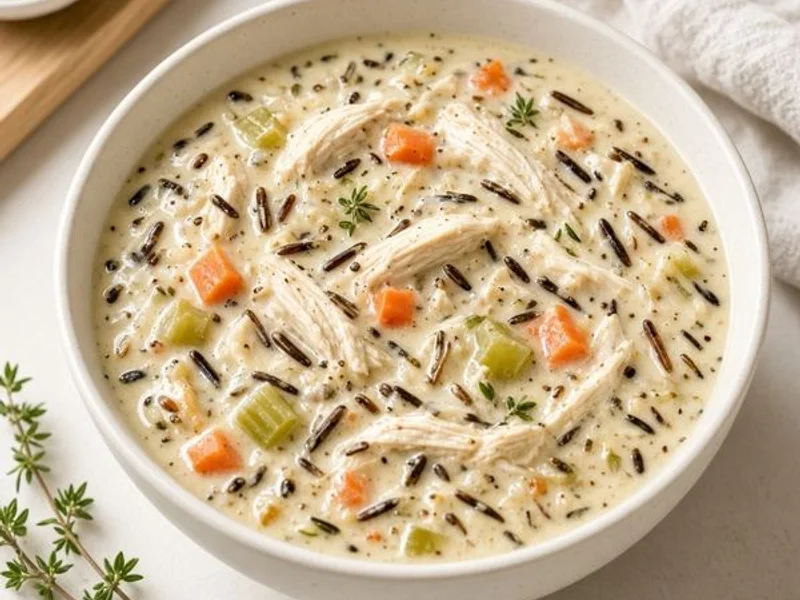Cream of Chicken & Wild Rice Soup